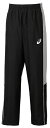 2063A199-001-2XL アシックス ユニセックス ウォームアップパンツ(ブラック×ミディアムシルバー・サイズ:2XL) WARMUPPANTS
