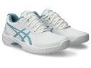 1042A211-103-23.0 アシックス レディース テニスシューズ GEL-GAME 9 オールコート(White/Gris Blue・サイズ：23.0cm) asics