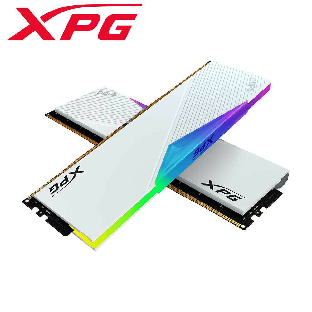 XPG PCメモリ DDR5 6400MHz UDIMM 32GB（16GBX2枚） LANCER RGB AX5U6400C3216G-DCLWH