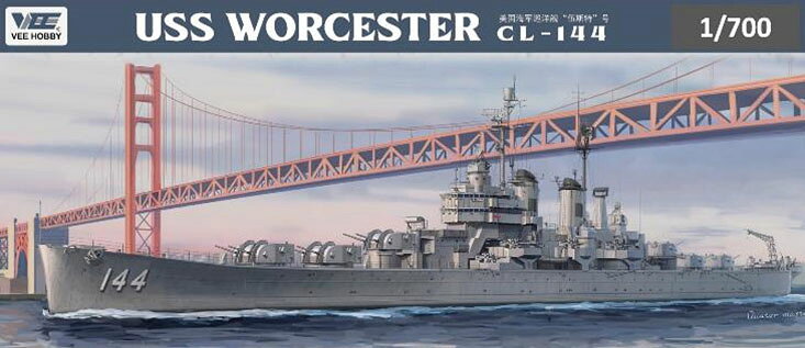 ヴィー・ホビー 1/700 米海軍 軽巡洋艦 USS ウースター CL-144 「通常版」【VEEV57...