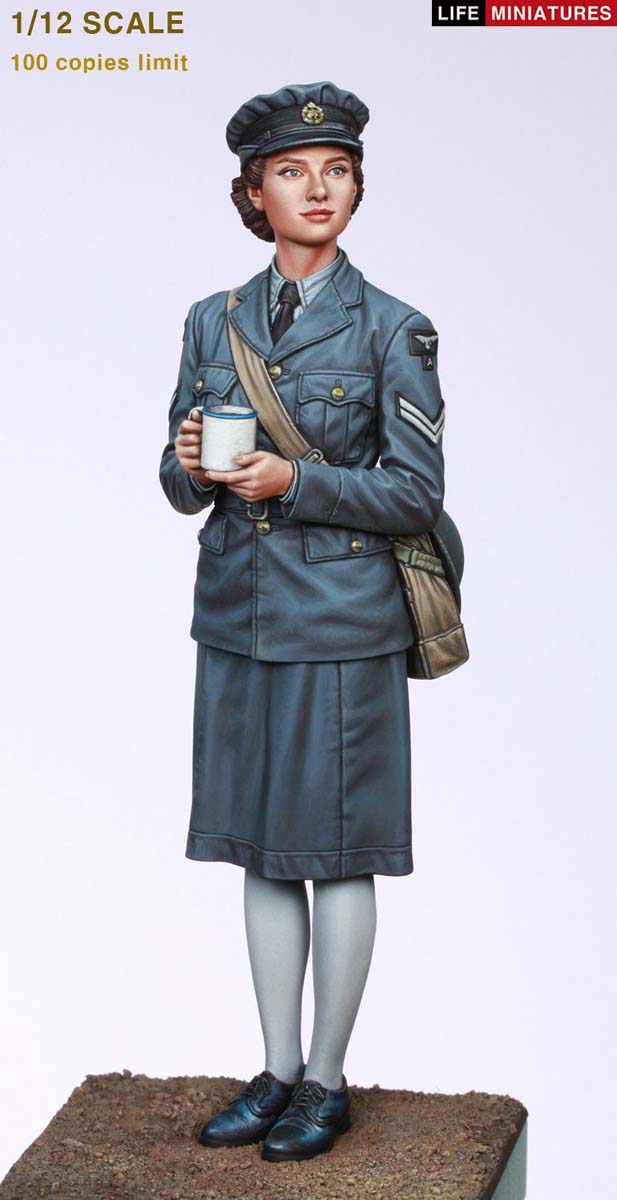 ライフミニチュア 1/12 WWII イギリス空軍WAAF(婦人補助空軍) 副班長 1940-1941年【LM-12003】 レジンフィギュア