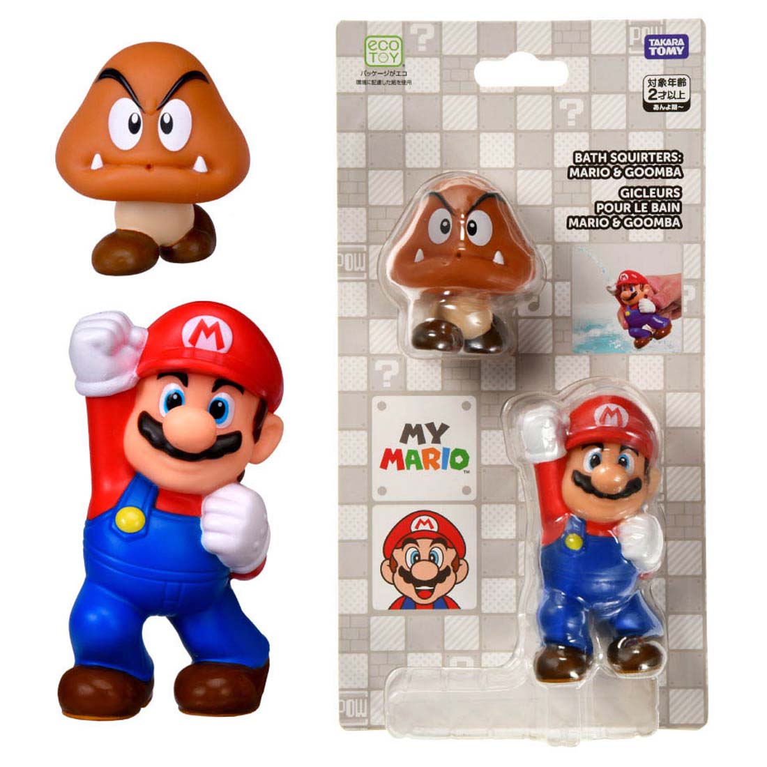 タカラトミー マイマリオ おふろで遊ぼう！わくわくみずでっぽう マリオ＆クリボーセット