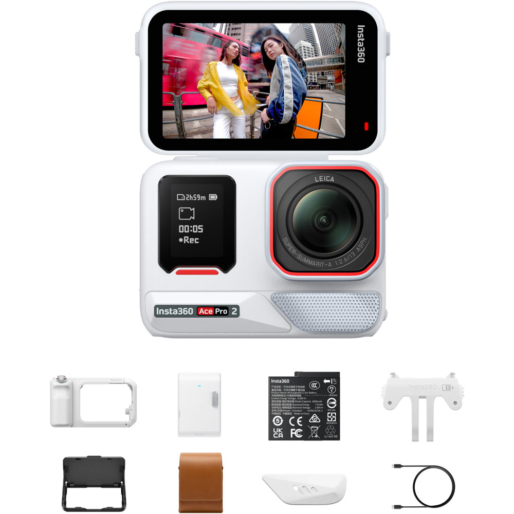 Insta360 アクションカメラ「Insta360 Ace Pro 2」 ポケットプリンターキット（アークティックホワイト） CINSBBGA-ACEPRO2193
