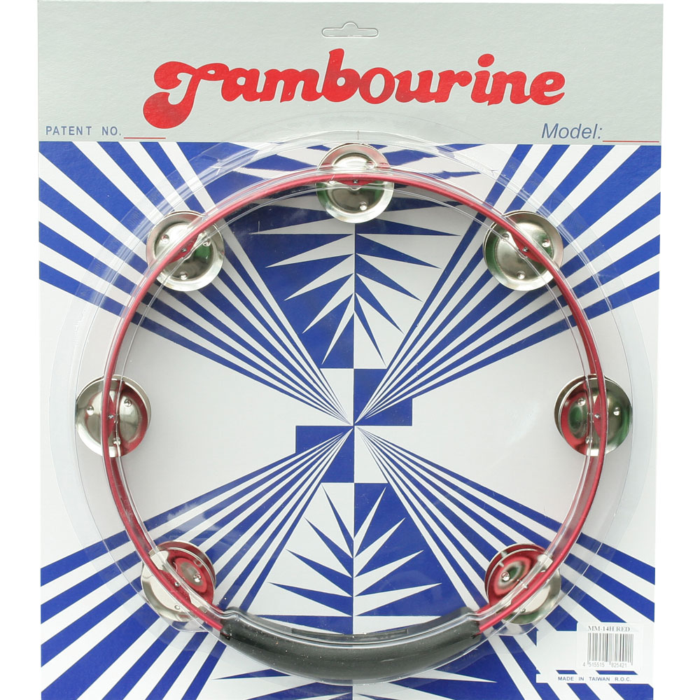 MM-14H-RED マックストーン モンキータンバリン（レッド）アルミ 10インチ TAMBOURINES