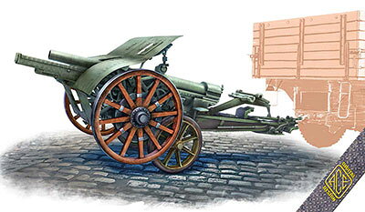 ACE 1/72 伊・105/28カノン砲・車両牽引用トレーラー付き【UA72595】 プラモデル