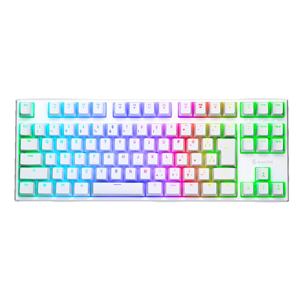 センチュリー 磁気スイッチ式ゲーミングキーボード MagSwift（ラピッドトリガー 日本語配列 ホワイト） RACEN CRC-GKMGRT01WT