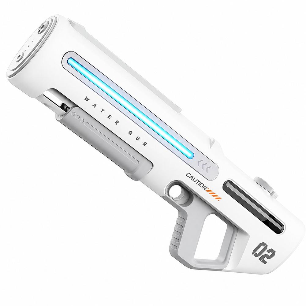 HUIDI 電動ウォーターガン LEDライト付き 大容量700ccモデル マニュアル手動モード付