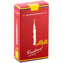 SR302R/SS-JAVA#2 バンドーレン ソプラノサクソフォンリード(JAVAファイルドレッドカット・2)10枚入り Vandoren JAVA Filed-Red Cut