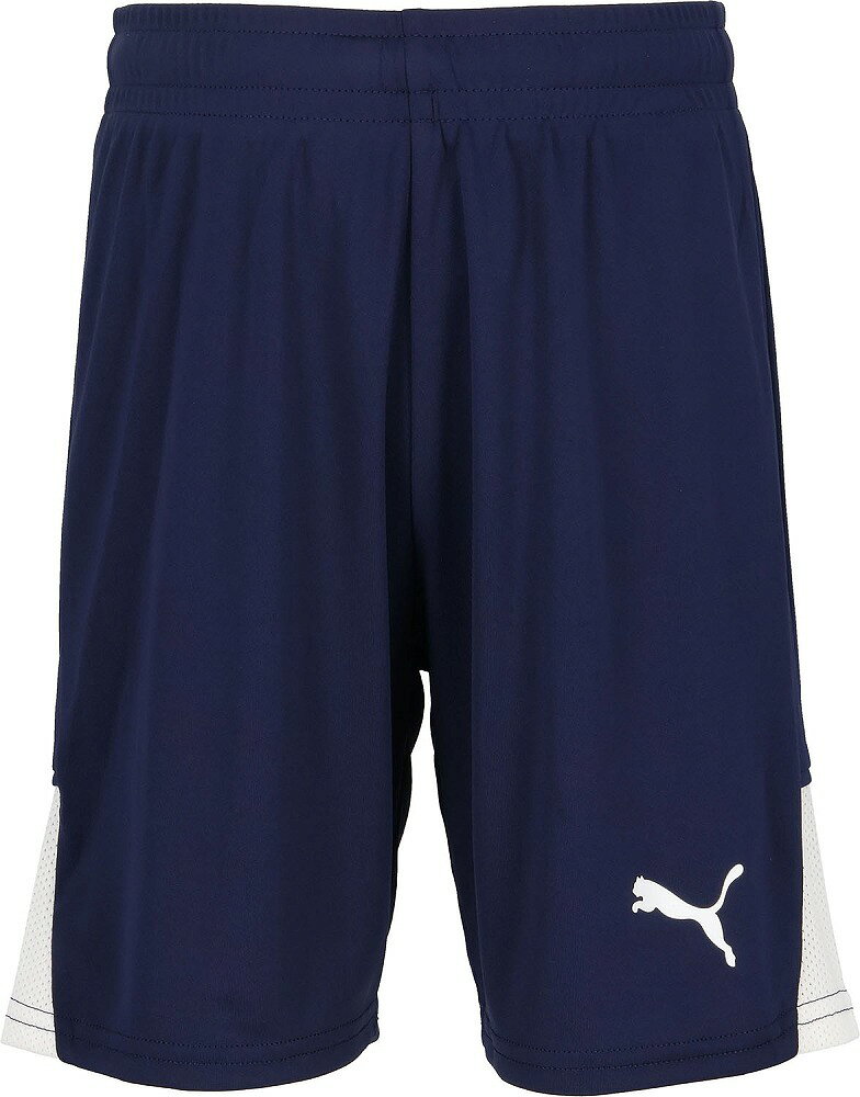 【返品種別A】□「返品種別」について詳しくはこちら□◆「TEAMLIGA26 ショーツ JR」は、軽量で通気性に優れたインターロック素材を採用したジュニア向けサッカーショーツ。◆リサイクルポリエステル100％で環境にも配慮。◆DRYCELLテクノロジーにより汗を素早く吸収・拡散し、ドライな着心地をキープ。◆メッシュパネルが通気性を高め、快適なプレーをサポートします。■　仕　様　■素材:本体/ポリエステル100％、切替/ポリエステル100％特徴:DRY CELL/吸水速乾の高機能素材により、運動中の衣服内はドライで快適。RE:FIBREプログラムの一環として、この衣服は繊維廃棄物やその他の使用済み素材から少なくとも95％リサイクル素材で作られています詳細:フィット感/レギュラー、換気用のインターロックメッシュパネル、プーマユース/8歳から16歳の年長の子どもに推奨性別:ジュニア[PJ70734306160]プーマジャパン株式会社アウトドア＞サッカー・フットサル＞ウェア＞ジュニア用ウェア＞トレーニングウェア