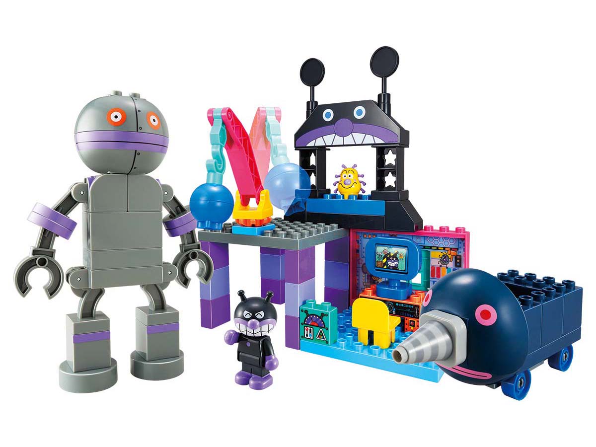 バンダイ ブロックラボ だだんだん！もぐりん！バイキンじょうが作れる！ばいきんまんブロックバケツ それいけ！アンパンマン