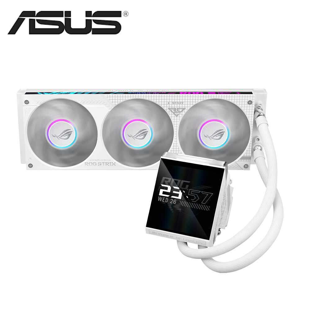 ASUS｜エイスース ROG Strix LC IV 360 ARGB LCD オールインワン簡易水冷CPUクーラー（ホワイト） 360 WHT