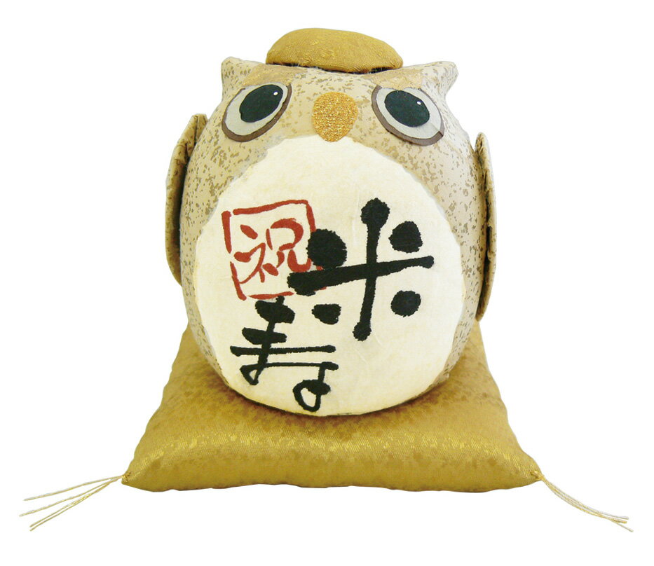 京都 リュウコドウ ちぎり和紙 長寿の祝いふくろう(米寿) 0060482E [0060482Eリユウコドウ]