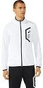 2031D909-100-M アシックス メンズ トレーニングジャケット(ブリリアントホワイト・サイズ:M) TEAM HEX KNIT JKT RE(4)