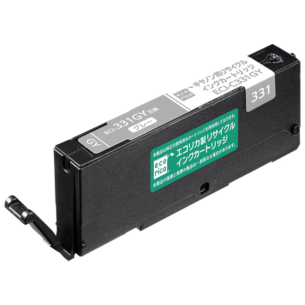 �����ꥫ �Υ���Υ� BCI-331GY �ߴ��ϥꥵ�����륤�󥯥����ȥ�å��ʥ��졼/������ ecorica ECI-C331GY