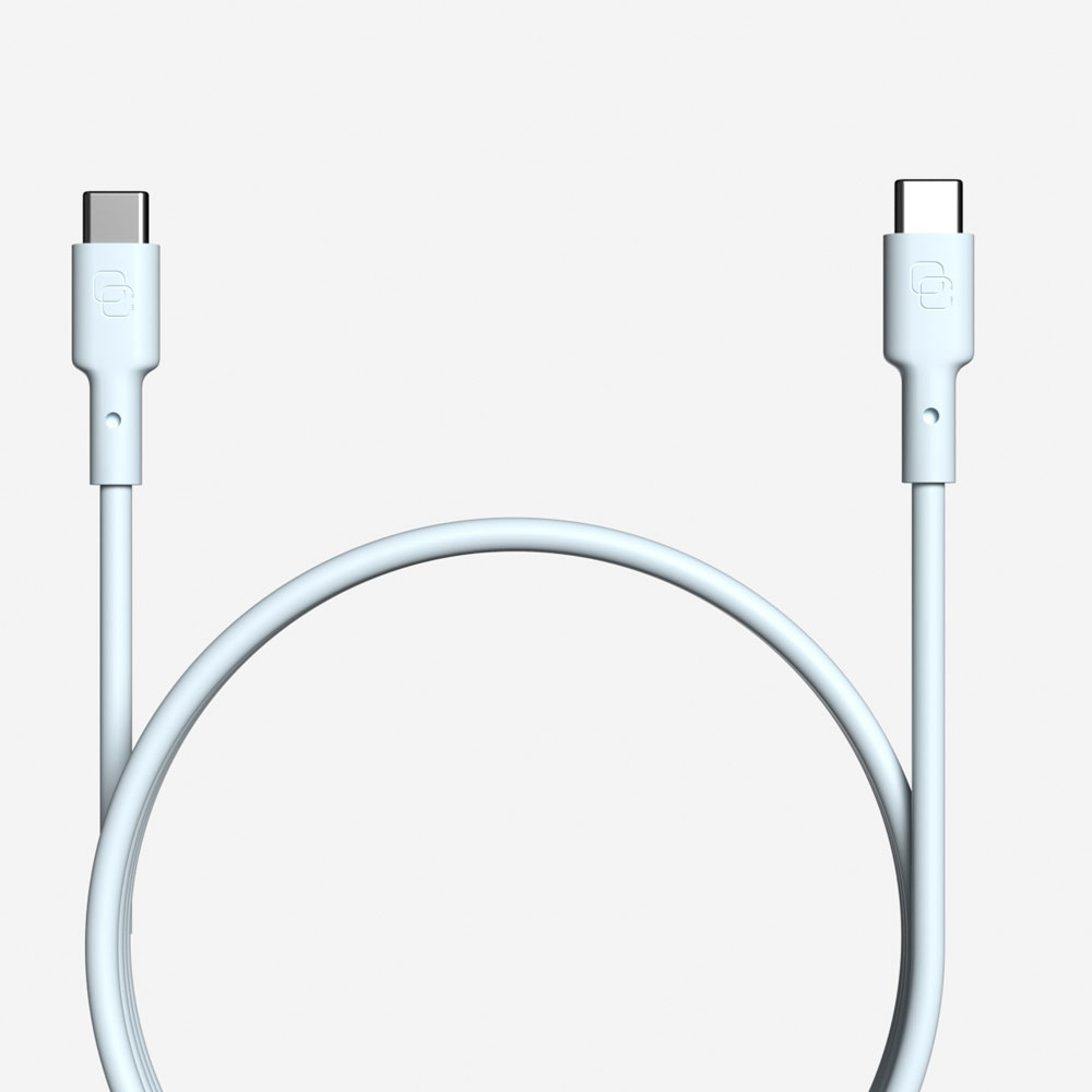 FUNMAXJAPAN(ファンマックスジャパン) CellCube USB-C to USB-Cケーブル 1.0m (白藍) CC-CB08-LB