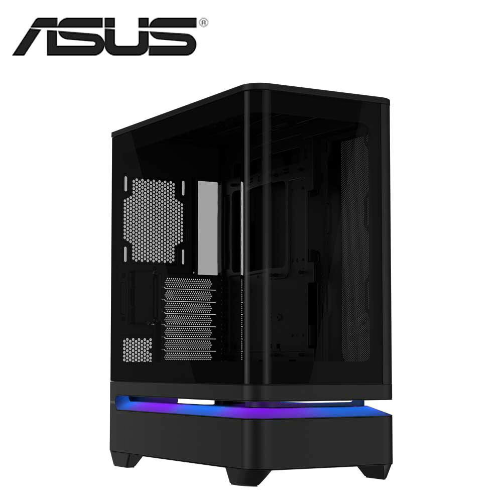 ASUS ASUS PPRIME AP304 シリーズ ATXマザーボード対応 ピラーレス PCケース (ブラック) PRIME AP304 TG BLACK