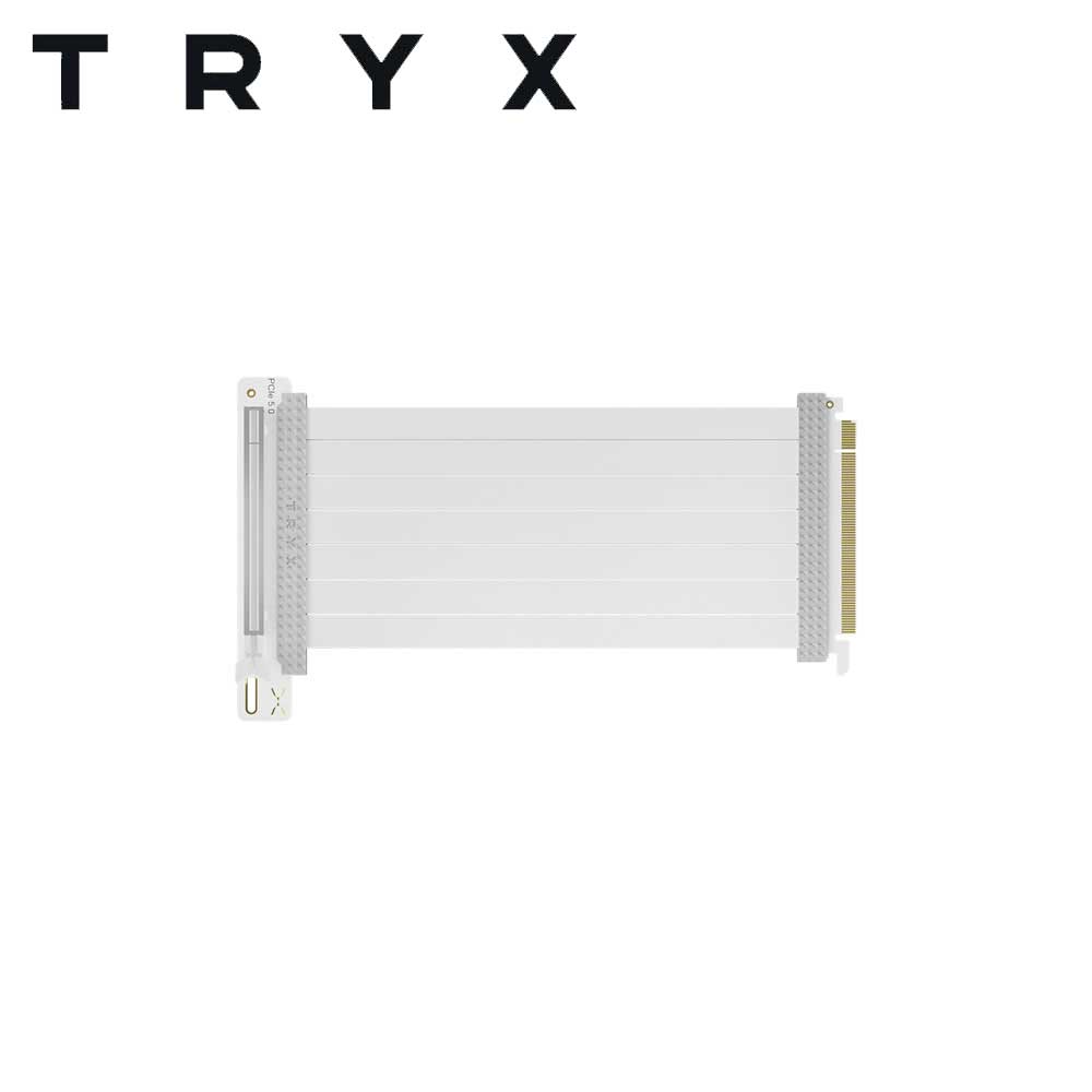 TRYX｜トライエックス STRING シリーズ PCIe 5.0 x16 ライザーケーブル (200mm・ホワイト) A-S200C-PCI5-G0W
