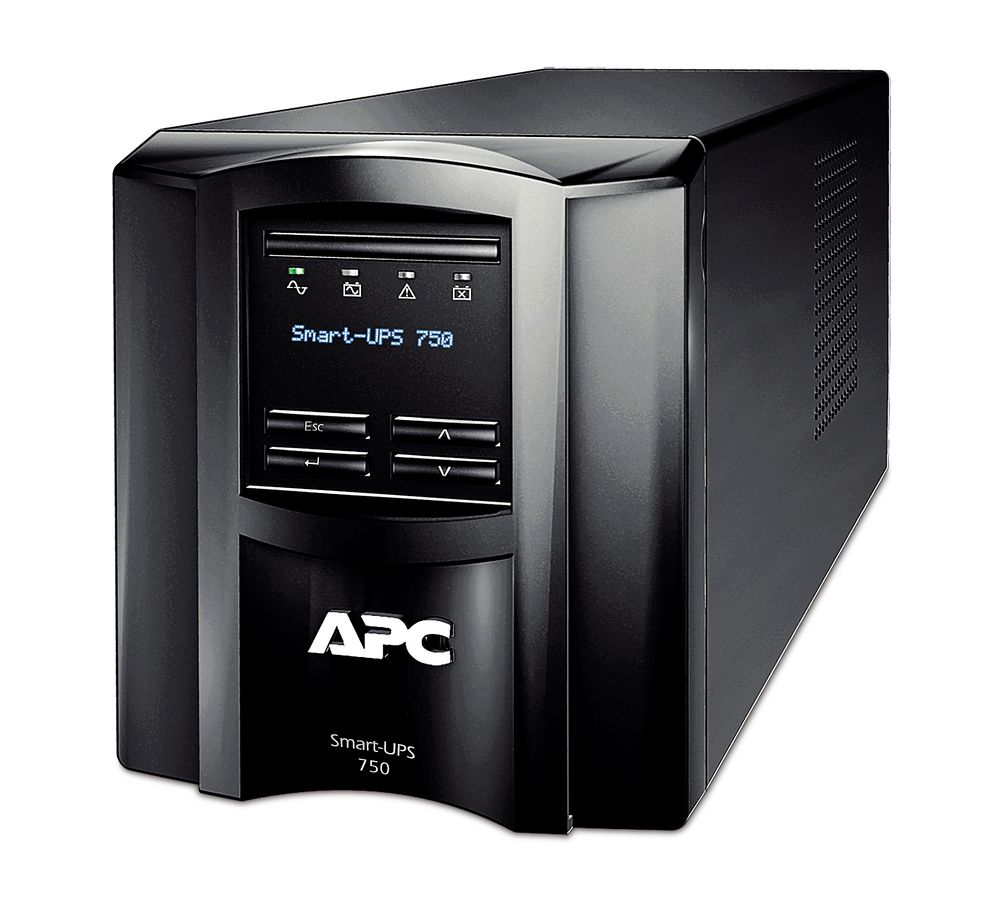 シュナイダーエレクトリック（APC） 無停電電源装置（UPS） APC Smart-UPS SMTシリーズ 単相100V 750VA/500W ラインインタラクティブ方式 正弦波 タワー型 長寿命バッテリー 5年保証 SMT750J5W