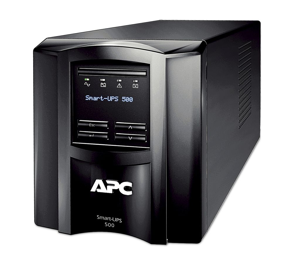 シュナイダーエレクトリック（APC） 無停電電源装置（UPS） APC Smart-UPS SMTシリーズ 単相100V 500VA/360W ラインインタラクティブ方式 正弦波 タワー型 長寿命バッテリー 7年保証 ネットワーク/サーバー機器向け SMT500J7W