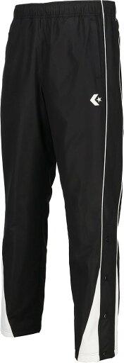CON-CB132551P-1911-O コンバース ウォームアップパンツ(裾ボタン)(ブラック/ホワイト・サイズ:O) CONVERSE CON-CB132551P-1911-O コンバース ウォームアップパンツ(裾ボタン)(ブラック/ホワイト・サイズ:O) CONVERSE