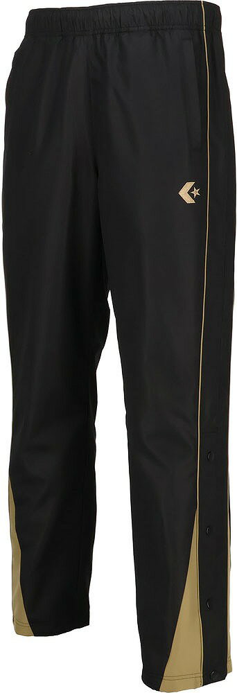 Wear - コンバース ウォームアップパンツ（裾ボタン）（ブラック/Vゴールト・サイズ：M） CON-CB132551P-1983-M CONVERSE