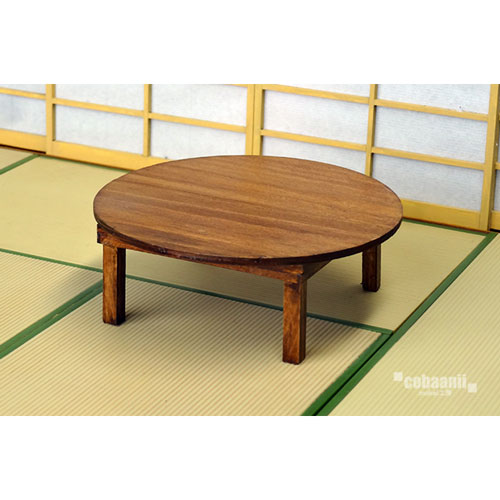 【返品種別B】□「返品種別」について詳しくはこちら□2016年02月 発売※画像はイメージです。実際の商品とは異なる場合がございます。【商品紹介】コバアニ模型工房 1/12 和の造作 檜の丸ちゃぶ台です。想い出の癒しの空間に包まれるような檜ならではの優しいフォルムの丸ちゃぶ台です。※畳と障子は含まれていません。【商品仕様】1/12スケール寸法：W75×D75×H27　材質：檜未塗装組立キット模型＞模型・工作キット＞cobaanii mokei工房