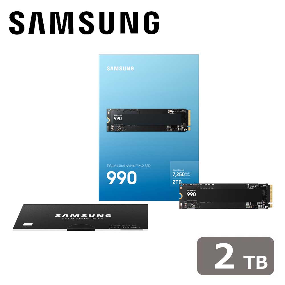 Samsung｜サムスン Samsung 990 SSD PCIe 4.0x4対応NVMe M.2 2TB 国内正規保証品 MZ-V9V2T0B-IT