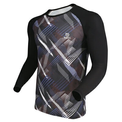 ボディタフネス BTクールメッシュ ロングスリーブ クルーネックシャツ（スラッシュグレー・サイズ：L）..