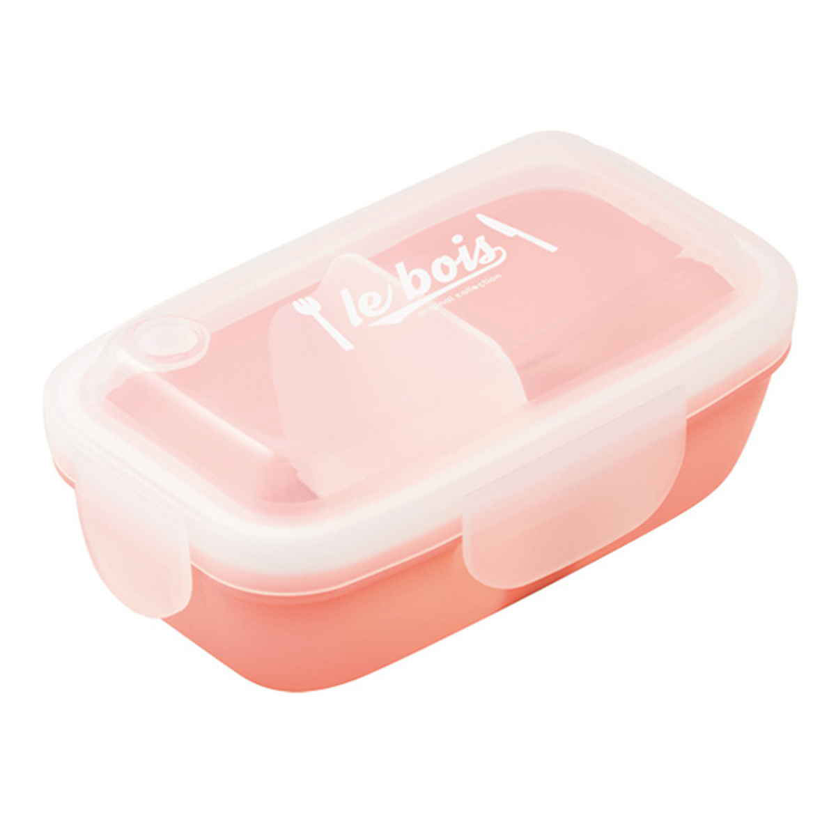 小森樹脂 お弁当箱 1段 4点ロック ドームランチボックス 350ml(ピンク) 325959(コ...