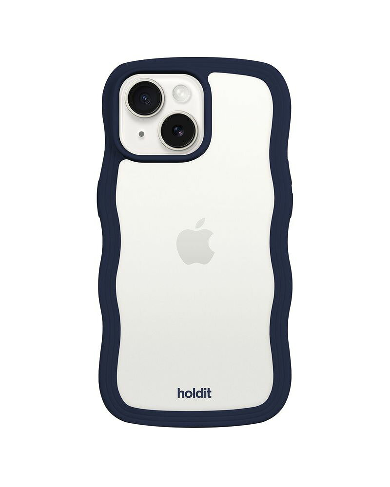 Holdit（ホールディット） iPhone17e/16e/15/14/13用 Wavy Case 背面ミラー耐衝撃ケース（シエラブルー） 16313