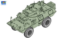 トランペッター 1/72 V-150 コマンドウ装甲車 w/20mm機関砲【07441】 プラモデル