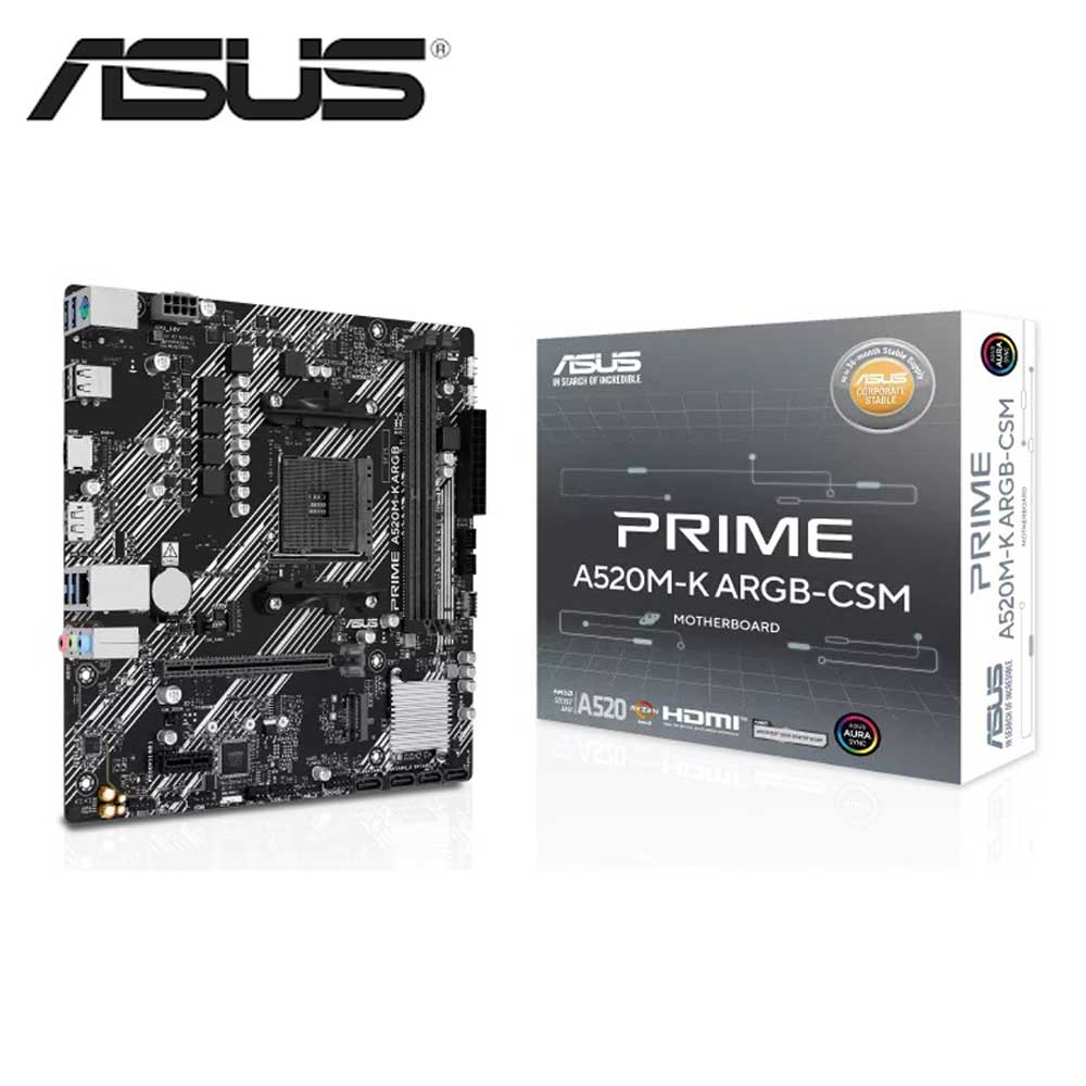 ASUS｜エイスース ASUS PRIME A520M-K ARGB-CSM マザーボード PRIME A520M-K ARGB-CSM