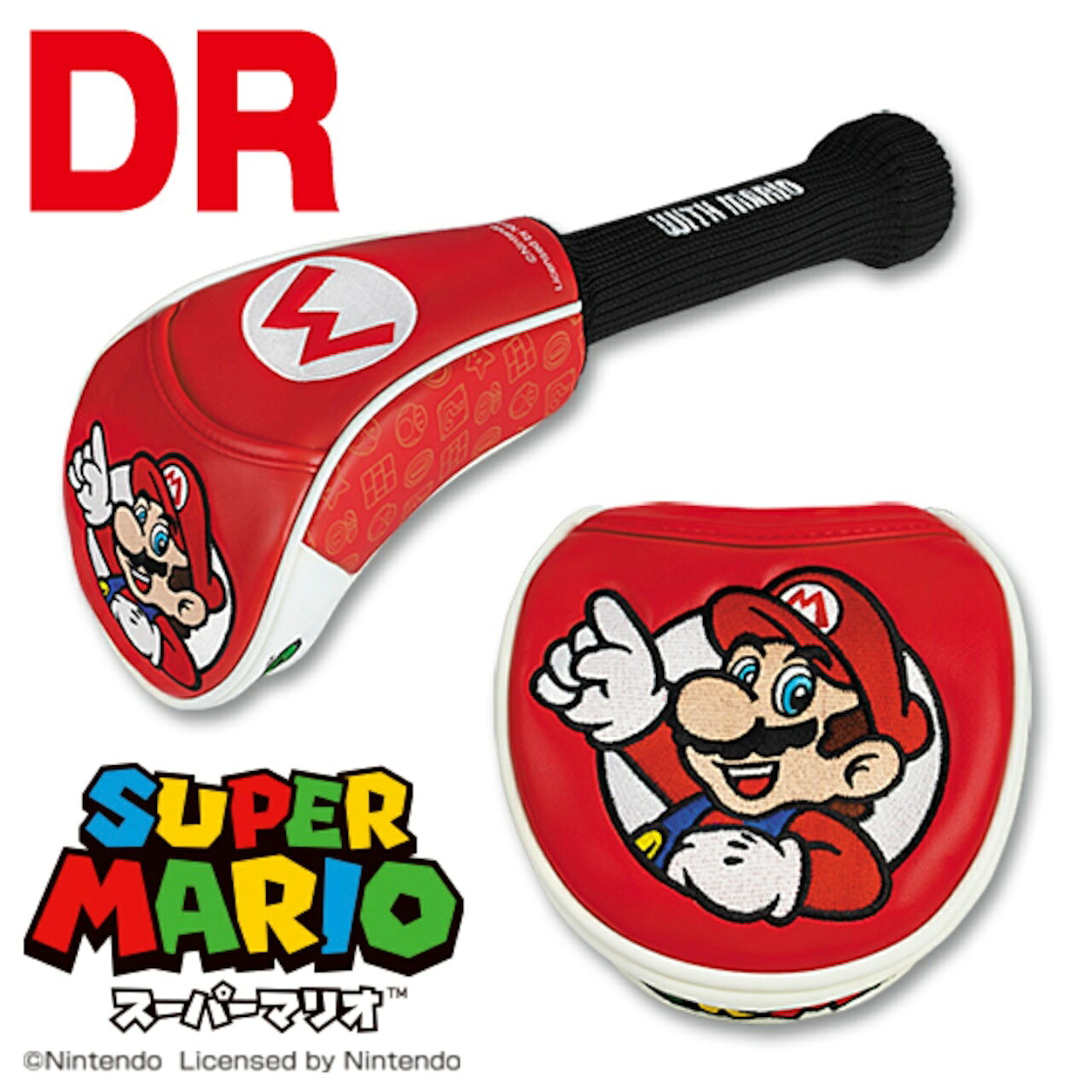 MIND（マインド） スーパーマリオ ヘッドカバー ドライバー用(マリオ) SMHD001