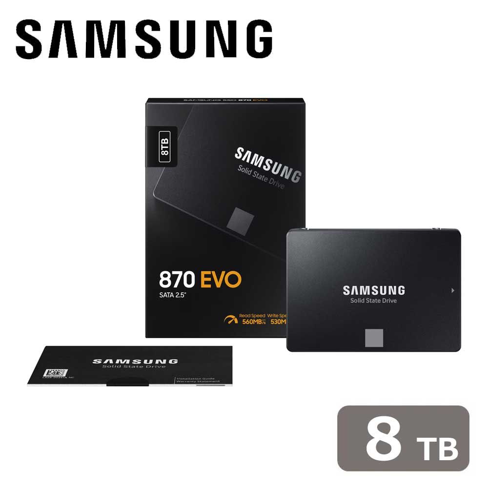 Samsung｜サムスン Samsung SATA 2.5インチ SSD 870 EVOシリーズ 8TB MZ-77E8T0B/IT