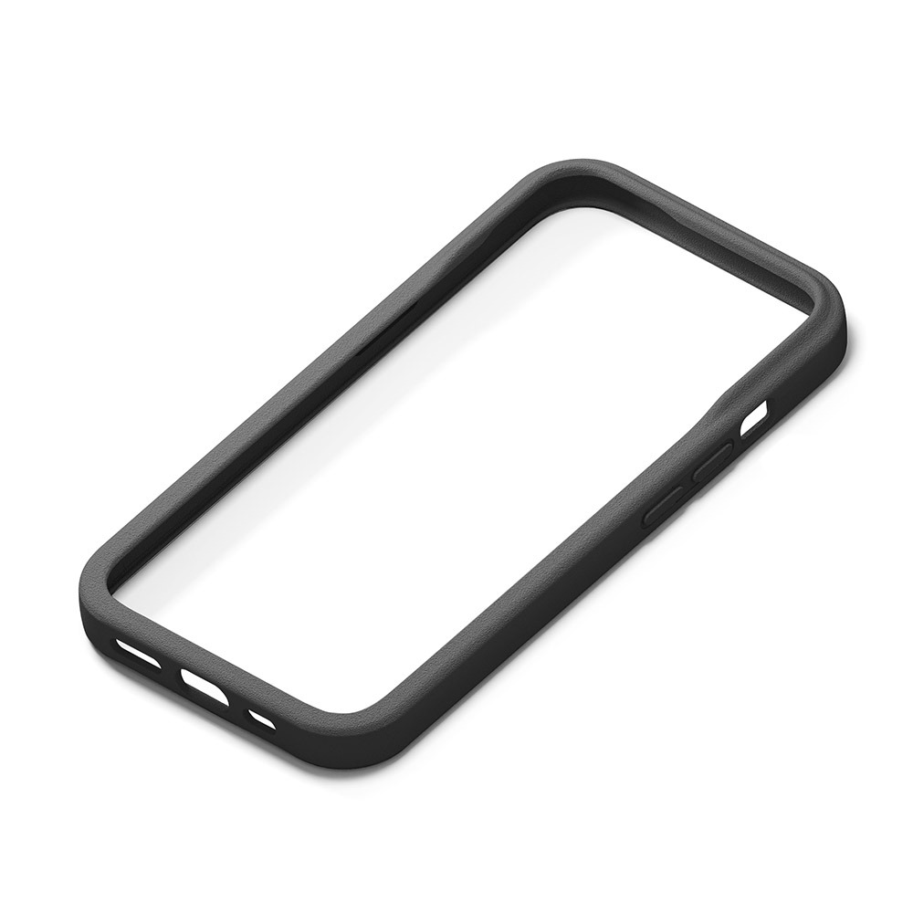 PGA iPhone15 Pro（6.1inch/3眼）用 ソフトバンパー（ブラック） PG-23BBP01BK