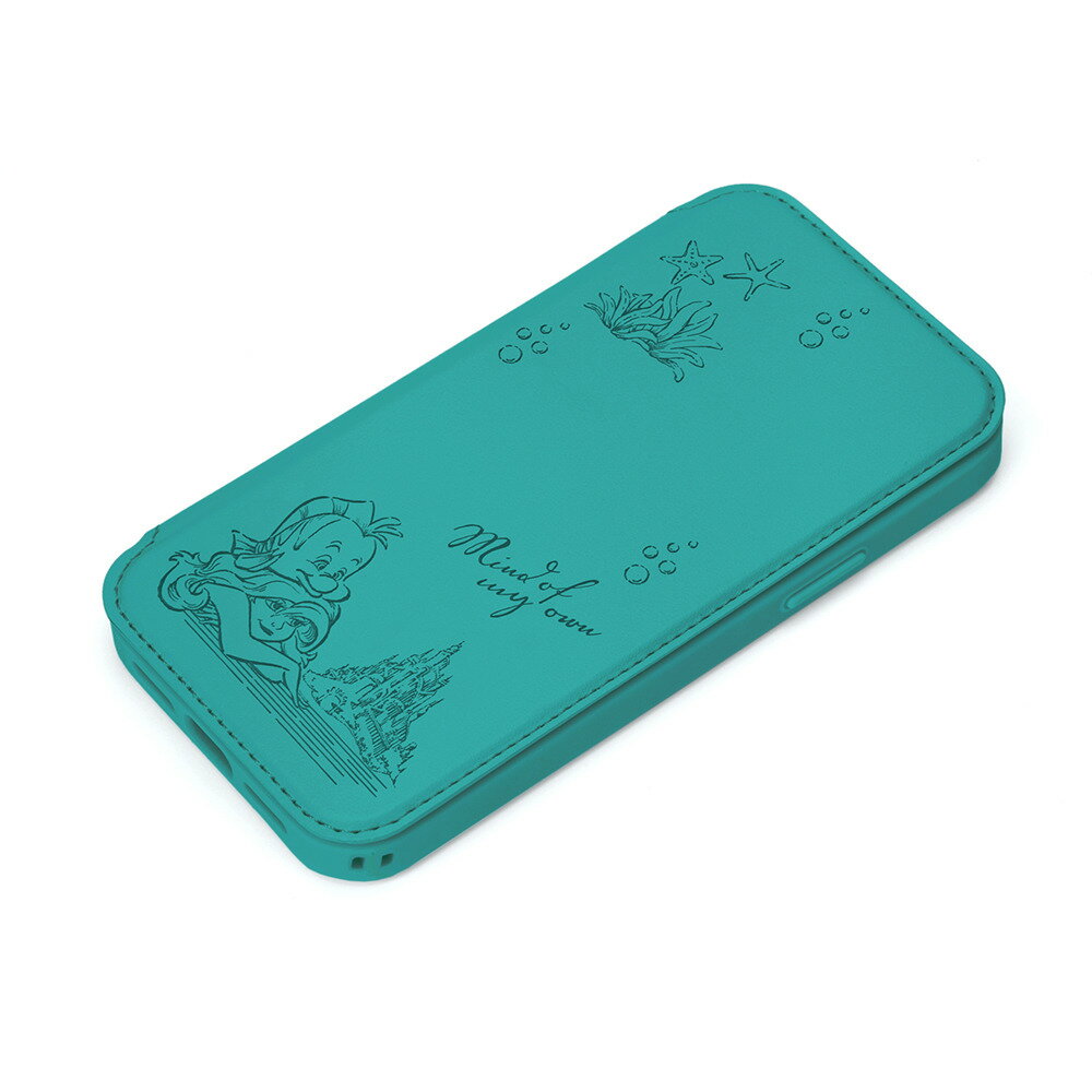 Rakuten - PGA iPhone15 Pro（6.1inch/3眼）用 ガラスフリップケース（アリエル） PG-D23BGF03ARL