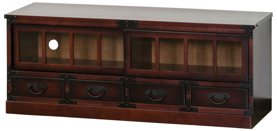 クロシオ 民芸調　ローボード 64805 [64805クロシオ]