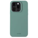 Holdit（ホールディット） iPhone15 Pro（6.1inch/3眼）用 ソフトタッチシリコーンケース（Moss Green） 15995(HOLDIT)