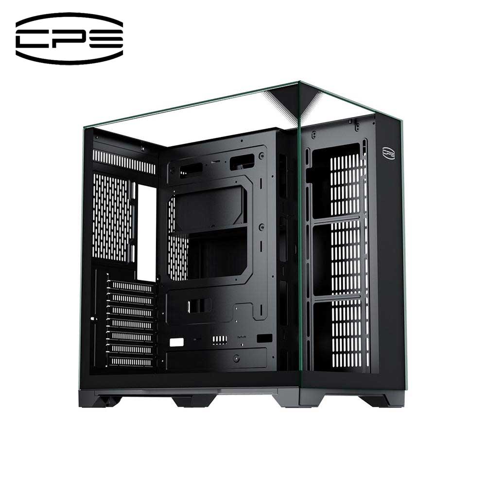 CPS C3 M500 ブラック 3面強化ガラスATXPCケース