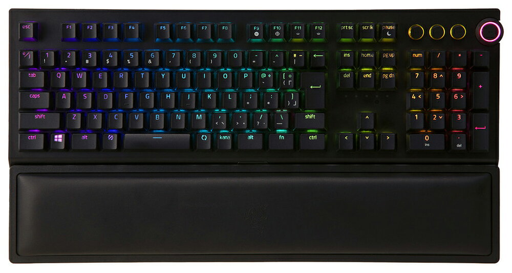 Razer ゲーミングキーボード BlackWidow V3 Pro JP GreenSwitch (2.4GHz/Bluetooth/有線対応 ワイヤレスメカニカル 日本語配列) RZ03-03531300-R3J1
