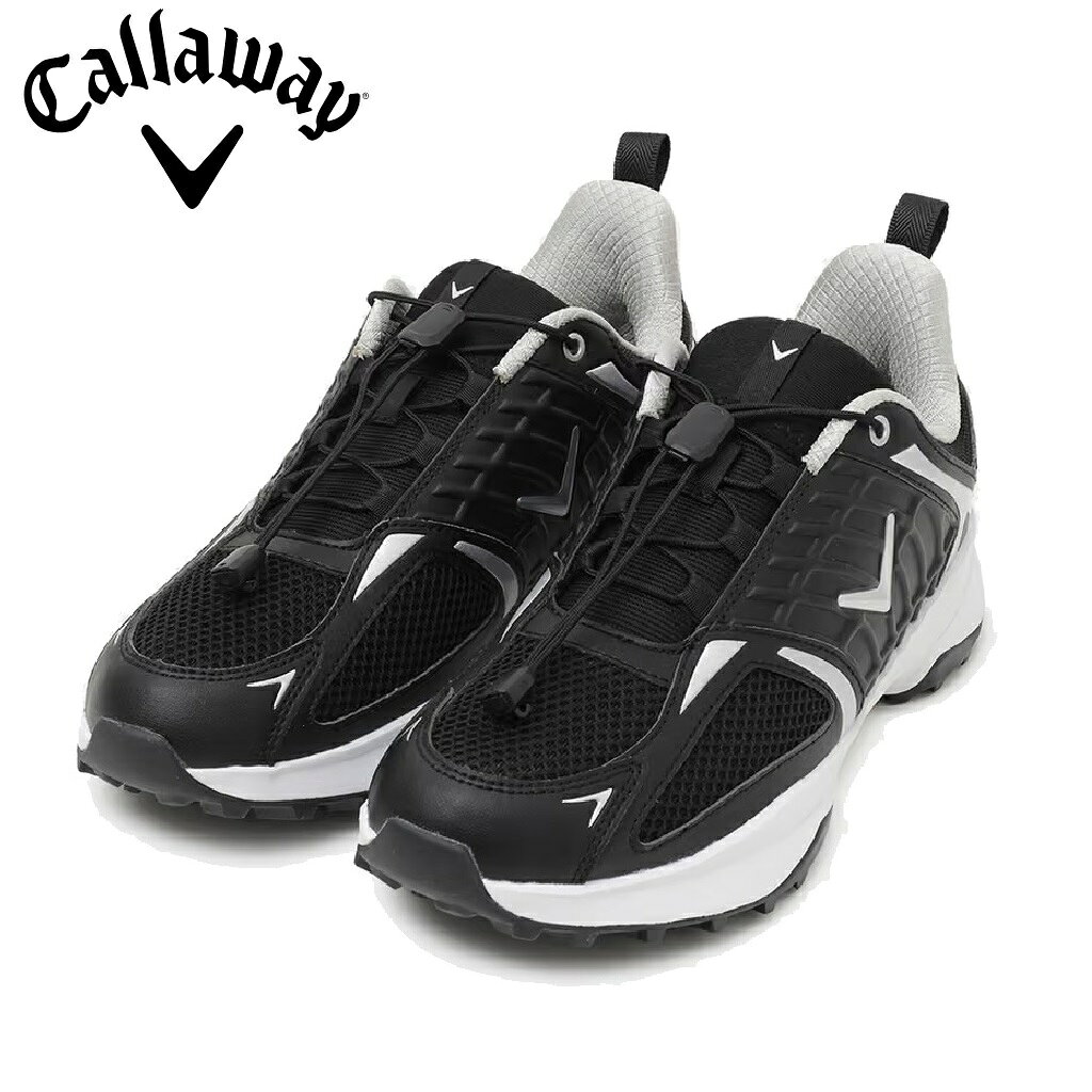 【返品種別A】□「返品種別」について詳しくはこちら□◆Callaway FI-3 SPKL（エフアイスリー スパイクレス）は、「Fit in 3 Seconds（3秒でフィット）」をコンセプトに開発された、キャロウェイのスパイクレスゴルフシューズ。◆ワンアクションで靴紐のロック＆リリースが可能なスピードレースシステムを採用し、プレー中でもスムーズにフィッティング調整が行える革新的なモデルです。◆アッパーには柔軟性と通気性に優れたメッシュ素材を使用し、軽やかな履き心地と優れたフィット感を実現。さらに中足部に補強パーツを配置することで、スイング時の安定性とホールド感を両立しています。◆スパイクレス構造ながらも高いグリップ性能を発揮し、あらゆるライコンディションで確かな安定感を提供。◆軽量でありながら、キャロウェイらしい洗練されたデザインが足元をスタイリッシュに演出します。◆3秒で完璧なフィットを叶える次世代ゴルフシューズ。快適性・機能性・デザインのすべてを兼ね備えた、Callaway FI-3 SPKL（エフアイスリー スパイクレス）があなたのプレーを新たなレベルへ導きます。■　仕　様　■素材…・アッパー：ポリエステル/人工皮革・ミッドソール：EVA・アウトソール：ラバーウィズ(幅)：EEE[C269861201010265]キャロウェイアウトドア＞ゴルフ用品＞ゴルフシューズ＞メンズ