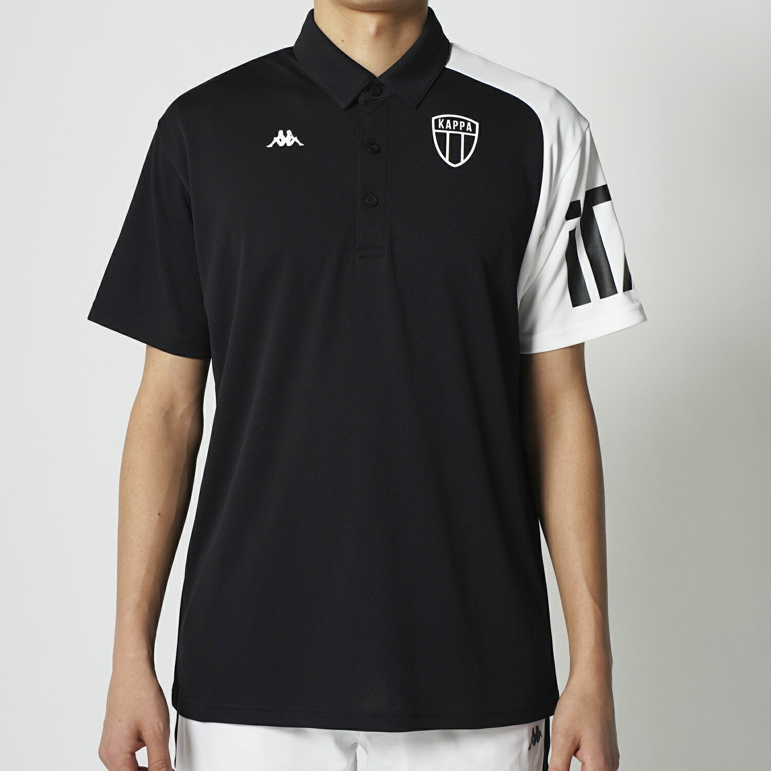 KAPPA メンズTシャツ 半袖シャツ L BK 616600LBK