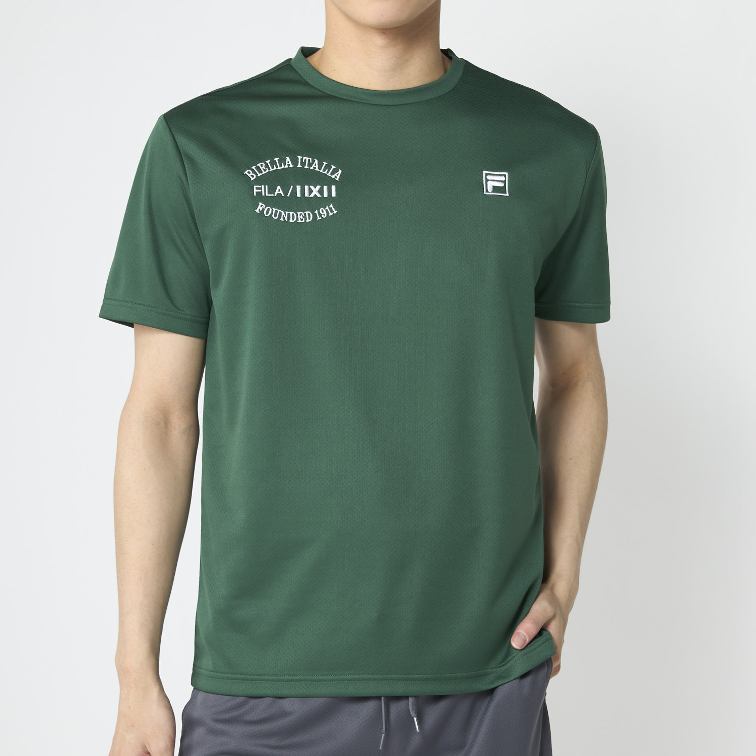 フィラ メンズTシャツ 半袖シャツ LL GN 746433LLGN