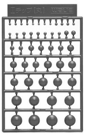 【返品種別B】□「返品種別」について詳しくはこちら□【商品紹介】ウェーブ オプションシステムシリーズ I・チップ 丸です。キャラクターモデルのディテールアップに役立つ、プラスチック製のパーツです。形状は2タイプ、直径は10種類ありますので、好みに応じてご使用ください。(2mm/2.5mm/3mm/4mm/5mm/6mm/7mm/8mm/9mm/10mm)丸タイプと台形タイプの2種。模型＞素材＞成型済み素材