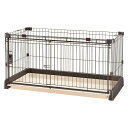 犬用品 もっとお掃除簡単ペットサークル 120-60 ダークブラウン リッチェル ソウジカンタンサ-クル120-60DB