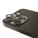 RAPTIC(ラプティック) iPhone15 Pro（6.1inch/3眼）/15 Pro Max（6.7inch/3眼）用 カメラ保護フィルム 指紋/傷防止 高透過率 9H 強化ガラス Armour RT_IOUSPALAM_CL