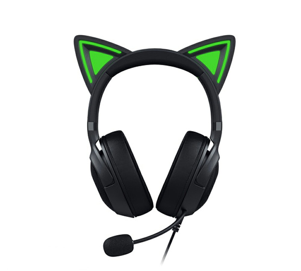 Razer｜レイザー 【国内正規品】ゲーミングヘッドセット Kraken Kitty V2 （有線 RGB ネコミミ Black） RZ04-04730100-R3M1