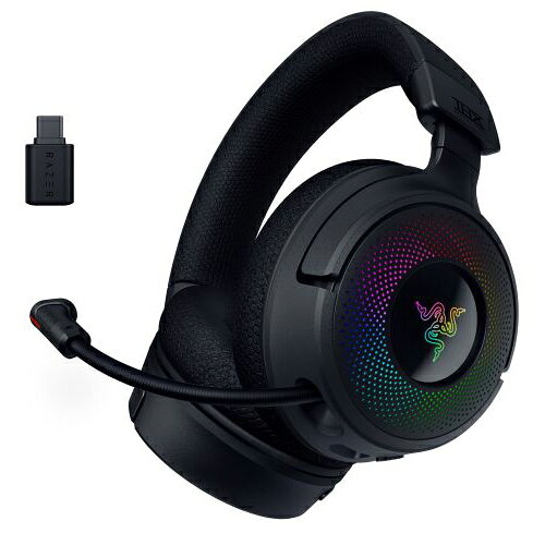 Razer｜レイザー 【国内正規品】ゲーミングヘッドセット Kraken V4 (Chroma RGB対応 ワイヤレス) RZ04-05170100-R3M1