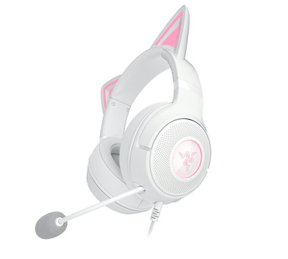 Razer｜レイザー 【国内正規品】ゲーミングヘッドセットKraken Kitty V2 (有線 RGB対応 ネコミミ White) RZ04-04730600-R3M1