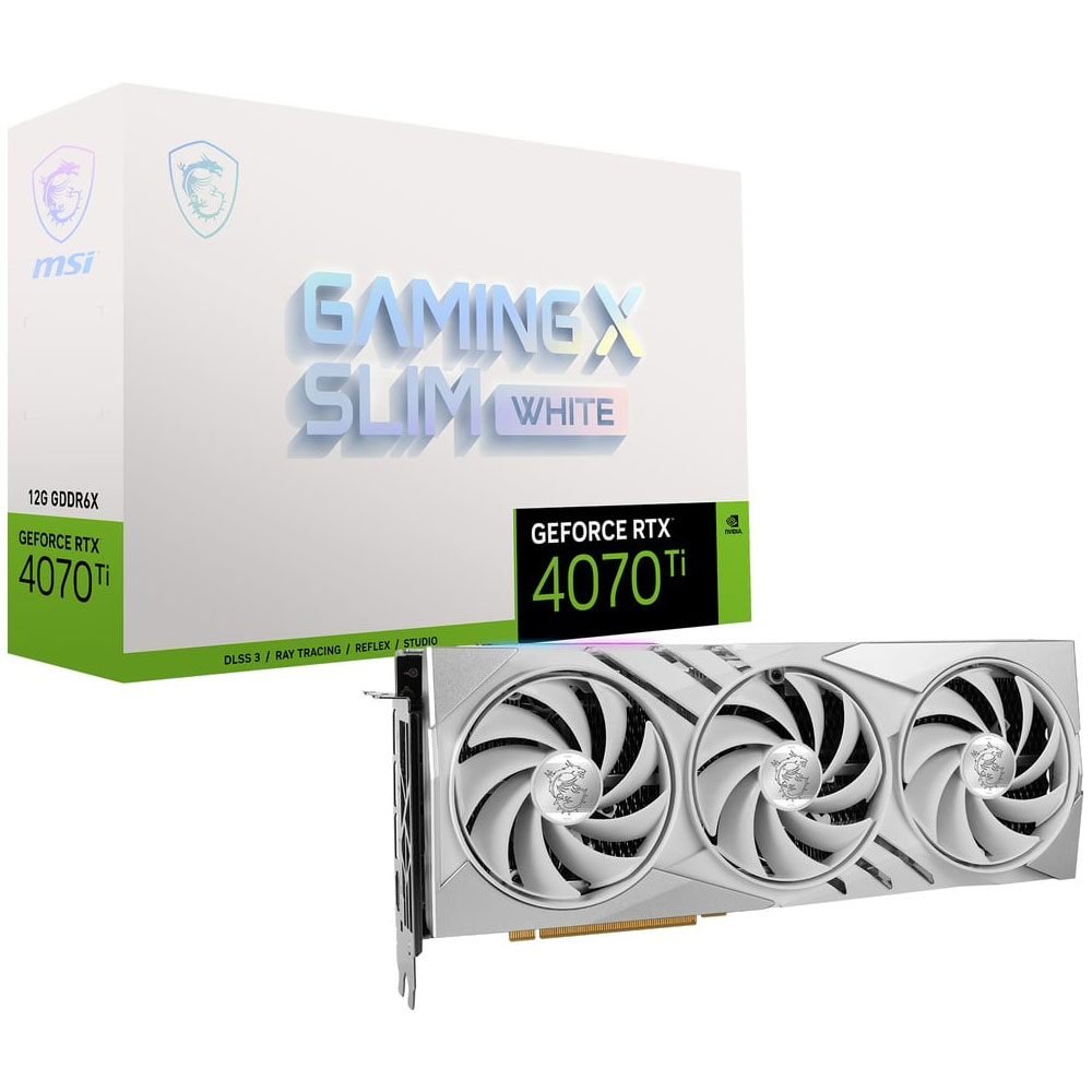 MSI MSI GeForce RTX 4070 Ti GAMING X SLIM WHITE 12G / PCI-Express 4.0 グラフィックスボード 4070TIGAMINGXSLIM/W